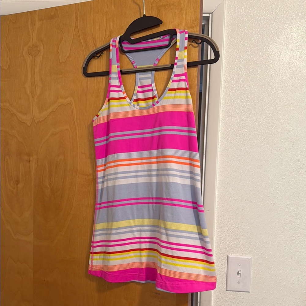 Striped Multicolor Women's Tank Top